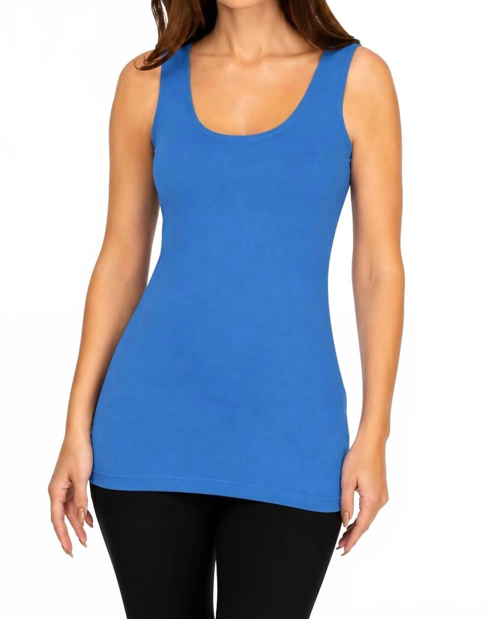 NEW A'NUE MIAMI long classic tank in french blue